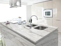 Кварцевый агломерат Calacatta Borghini
